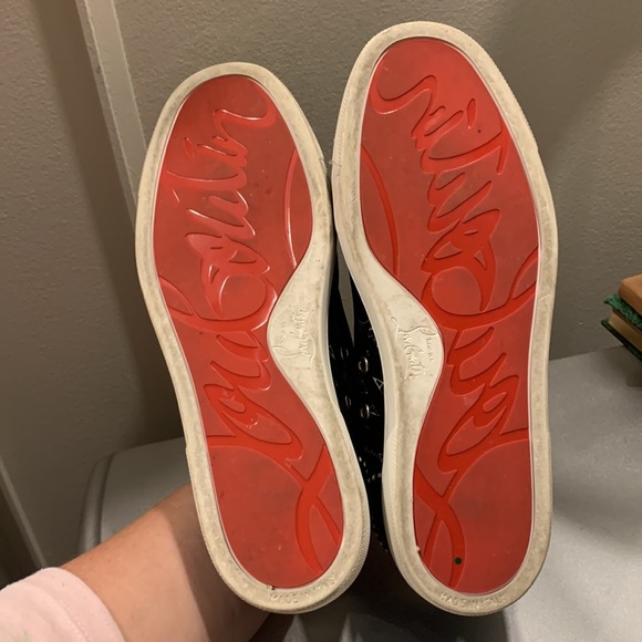 Authentic Christian Louboutin Spikes Women’s Sneakers sz 8.5 - Picture 9 of 12